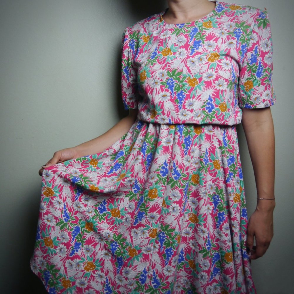 VINTAGE Floral Liz Claiborne Dress | Size M/10